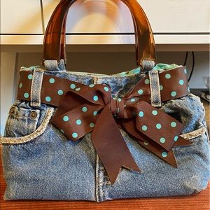 Hand-made Jean Purse
